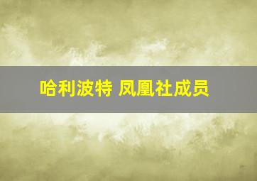 哈利波特 凤凰社成员